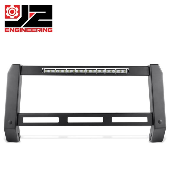 Bumper Push Bull Bar Grill Guard with Led Strip for 2005-2021 Nissan Frontier