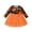 Orange, variant on ibiyuan Halloween Toddler Girl Dress Ruffle Sleeveless Baby Halloween Outfit Pumpkin Graphic Cute Clothes Contrast Lace Tutu Halloweens Gifts