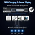 thumbnail image 3 of Flashlights High Lumens Rechargeable, 900000 Lumen Super Bright Led Tactical Flashlight Battery Powered with 7 Light Modes, USB C, Waterproof, Zoomable, Powerful Handheld Small Flash Light, 3 of 7