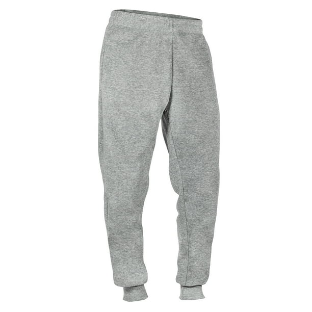 Men's Fleece Lined Jogger Draw String Sweat Pants Running Active Sports ...