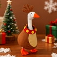 thumbnail image 3 of 7 Inch Porch Goose Turkey Outfits, Lawn Goose Christmas Costume with Hat, Cute Ornaments Garden Costume Small Statue, Holiday Outdoor Garden Yard Patio Decoration, 3 of 9