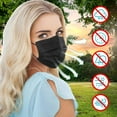 thumbnail image 5 of Mistayd Black Disposable Face Masks, 50 Pack Face Mask 3 Ply Disposable Masks, 5 of 5