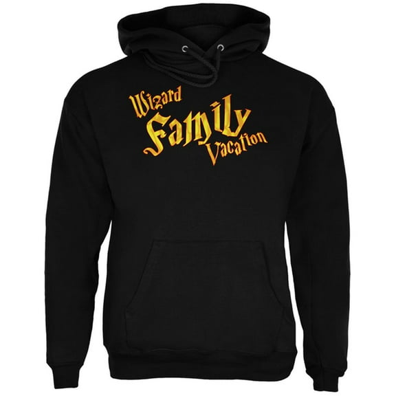 Wizard Family Vacation Mens Hoodie Black LG