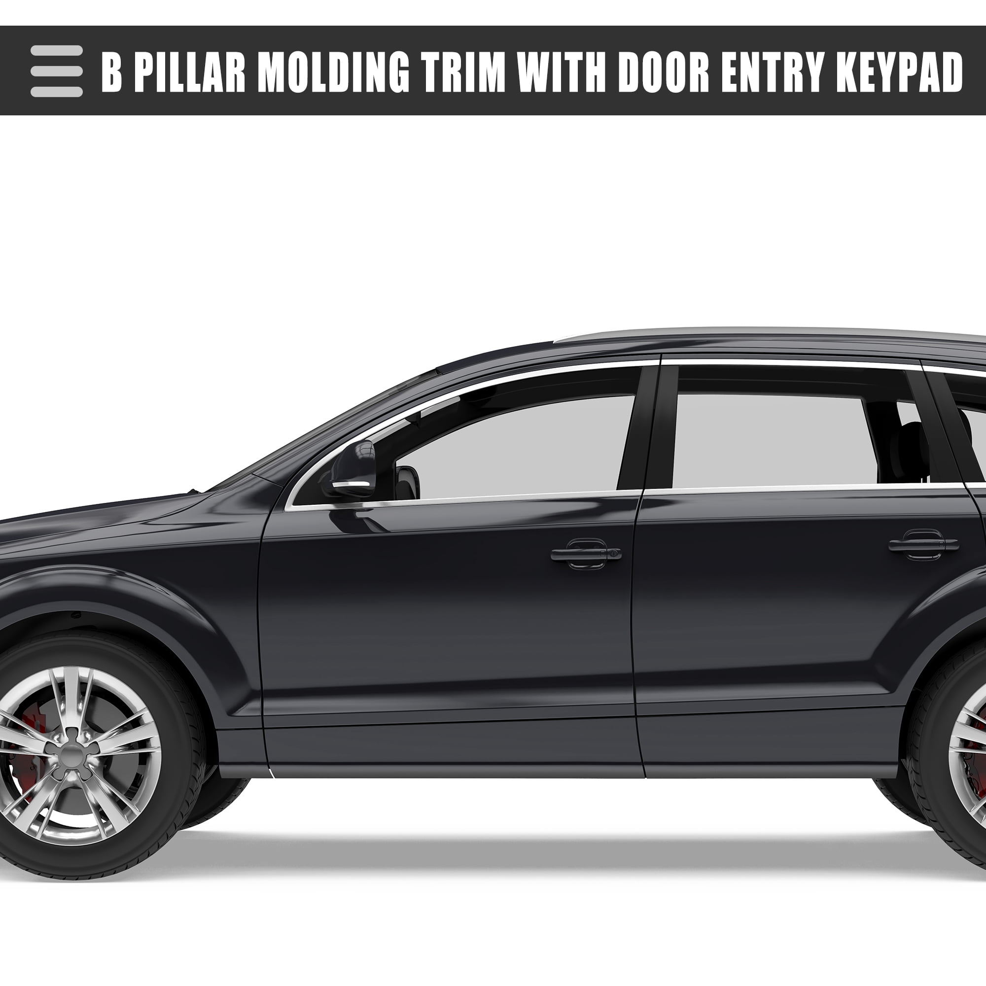 Unique Bargains B Pillar Trim for Ford Explorer 2011-2019 Left Driver Side Black