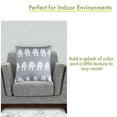 thumbnail image 2 of Majestic Home Goods Decorative Gray Ellie Large Pillow, 2 of 4