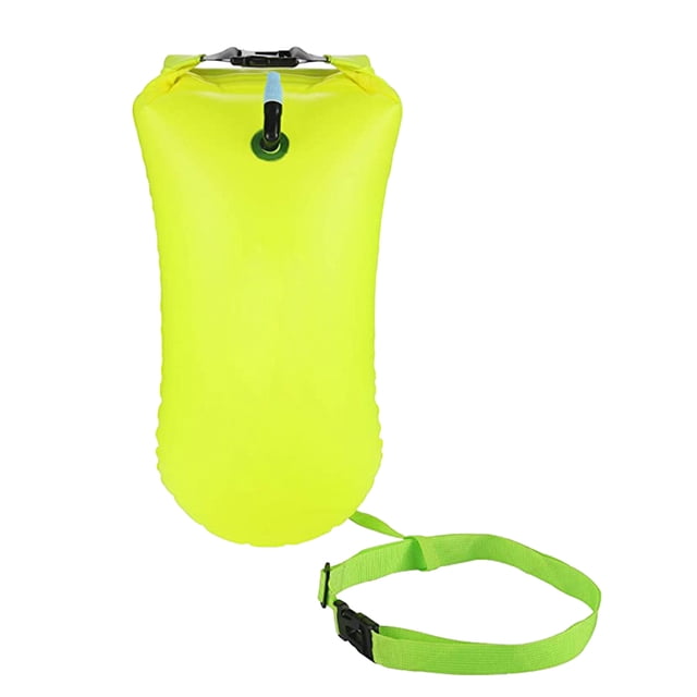 Eigraketly Bolso hecho de PVC de gran capacidad con cintura para deportes acuáticos y natación bolsa de natación de seguridad al aire libre Deportes acuáticos Amarillo