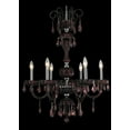 thumbnail image 1 of Worldwide Lighting W83178C25-CY Chrome Carnivale 6 Light Candle Style Crystal Chandelier, 1 of 1