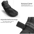 thumbnail image 4 of Botas protectoras, 4 piezas de zapatos para perros, suela suave antideslizante para perros pequeños y medianos (4#), 4 of 5
