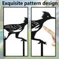 thumbnail image 7 of 2Pcs Metal Bird Garden Stake Statue Running Bird Silhouette Decorative Farmhouse Stakes Metal Lawn Ornaments Cute Animal Lawn Art for Bird Lover Garden Backyard Lawn Outdoor Decorations, 7 of 7