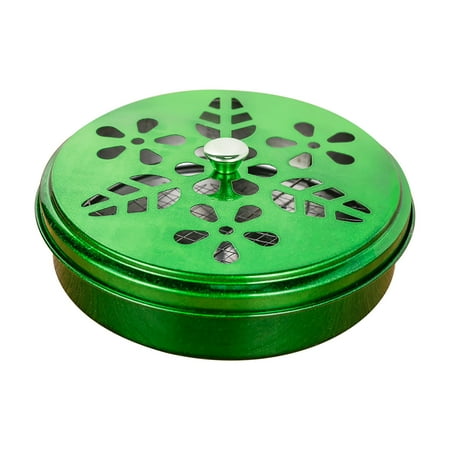 

Classical Design Portable Mosquito Coil Holder Box Iron Case Holder with Lid