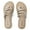 Gold 8023-229, variant on Ataiwee Women's Flat Slide Sandals, Fashion Strappy Braided Slip On Flat Summer Shoes.
