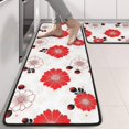 thumbnail image 2 of Kitchen Rugs Sets Of 2,Pioneer Flower Floral Print Pattern Anti Fatigue Kitchen Mat Rugs Non Slip Washable,Decorative Kitchen Floor Mats for Kitchen,Sink,Laundry,17X47 Inch, 2 of 5