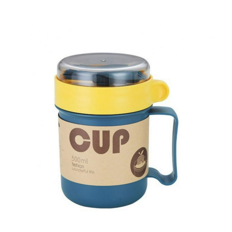 Breakfast Oatmeal Cup Portable Soup Container Milk Thermos Bottle With  Spoon 