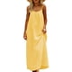 thumbnail image 5 of Una Línea de Vestidos de Verano para las Mujeres 2025 sin Mangas Cami sin Espalda Vestido de Sol Largo Corria de Espagueti Vestidos para las Mujeres, 5 of 9
