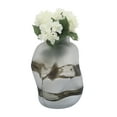 thumbnail image 2 of Sagebrook Home Glass, 14''h Dented Vase, Gray, 2 of 4