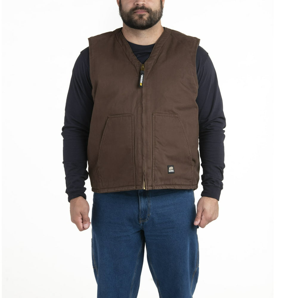 Berne - Washed V-Neck Vest Size 2XL Regular (Bark) - Walmart.com ...