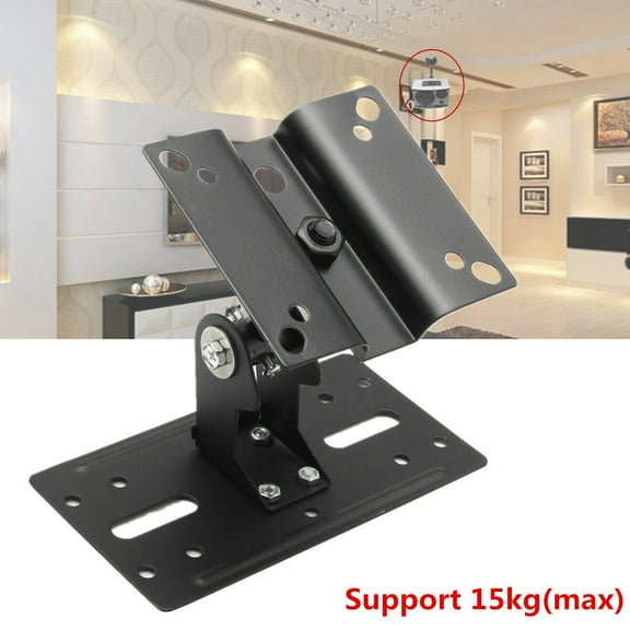 Pair Universal 360° Rotation Satellite Speaker Bracket Ceiling Wall Mount Holder