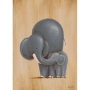 Oopsy Daisy's Safari Kisses Elephant Canvas Wall Art, 10x14
