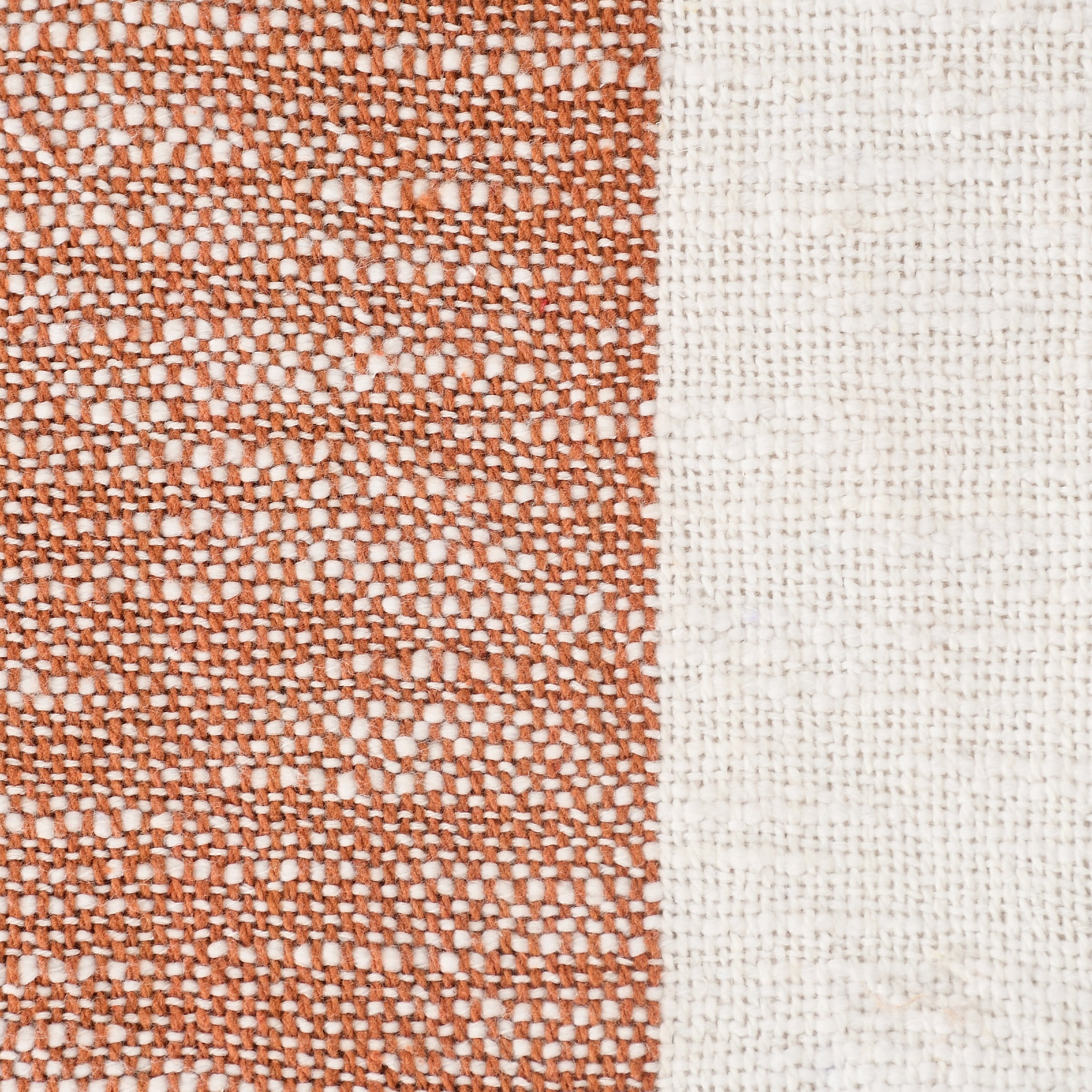 Ox Bay Orange Coastal Striped Adult Cotton Throw Blanket, 50" x 60"