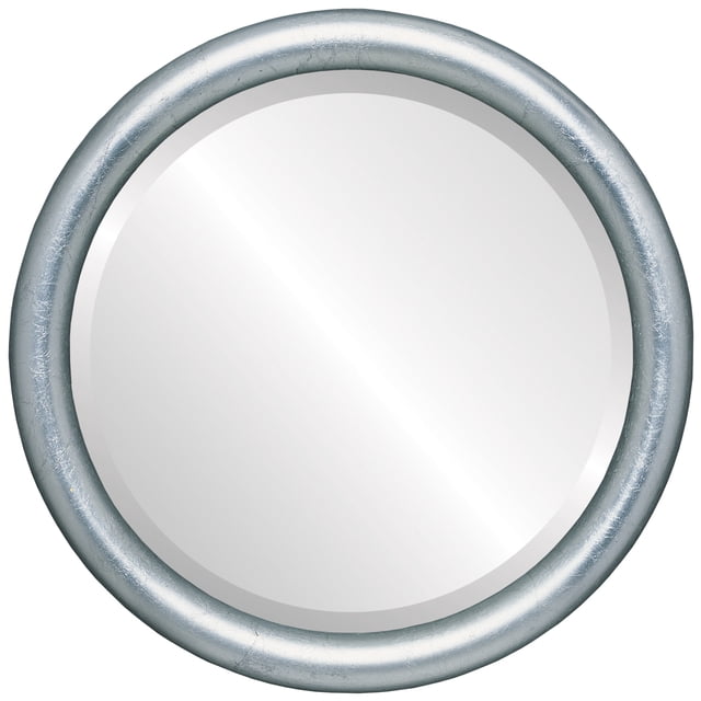 Pasadena Framed Mirror - Silver Leaf with Black Antique