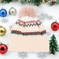 thumbnail image 2 of Winter Hats for Women Cozy Fleece Lined Warm Knit Cap Stretchy Casual Outdoor Soft Comfortable Trendy Beanie Hat, 2 of 3