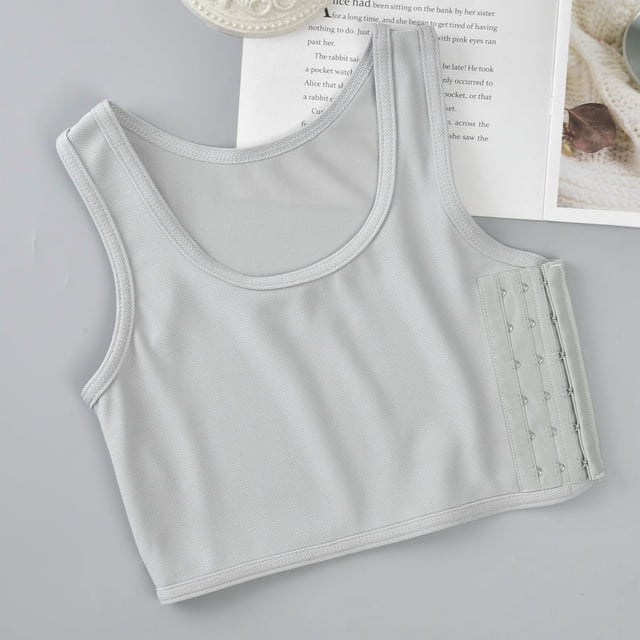 Ropa interior pequeña de pecho grande para mujer, chaleco sin costuras con forma de pecho, chaleco ajustado para estudiantes, chaleco deportivo retráctil para el pecho