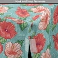 thumbnail image 4 of Hibiscus Dog Crate Cover, Pattern of Tropic Flowers and Bubbles Graphic, Easy to Use Pet Kennel Cover Small Dogs Puppies Kittens, 7 Sizes, Teal Coral, by Ambesonne, 4 of 6