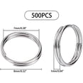 thumbnail image 3 of 500pcs Split Rings Stainless Steel Jump Ring 8mm Metal Split Connector Rings for Jewelry, 3 of 5