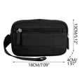 thumbnail image 3 of Small Wristlet Wallets for Women, Quilted Nylon Wallet Purse RFID Zipper Clutch for Travel Card Phone Organizer (Black), 3 of 6
