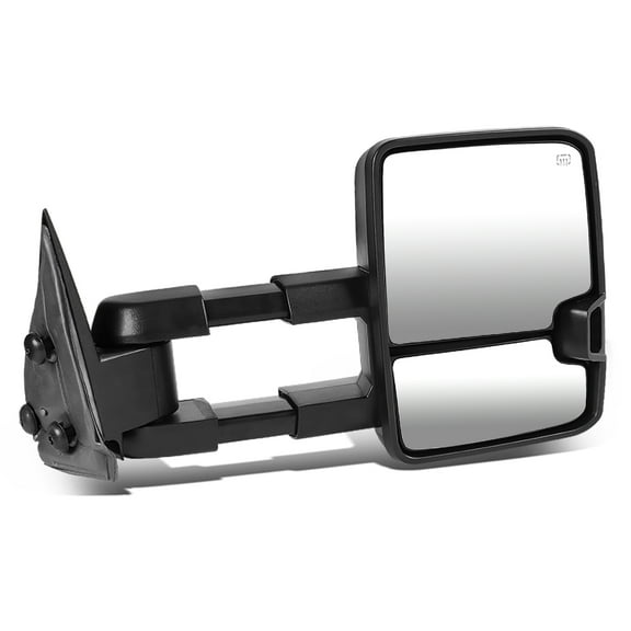 DNA Motoring TWM-015-T888-BK-SM-R For 2003 to 2007 Chevy Tahoe / GMC Yukon Powered Heated Smoked LED Turn Signal Towing Mirror (Right / Passenger)