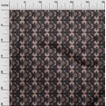 thumbnail image 2 of oneOone Georgette Viscose Fabric Leaves & Floral Block Print Sewing Fabric BTY 42 Inch Wide, 2 of 4