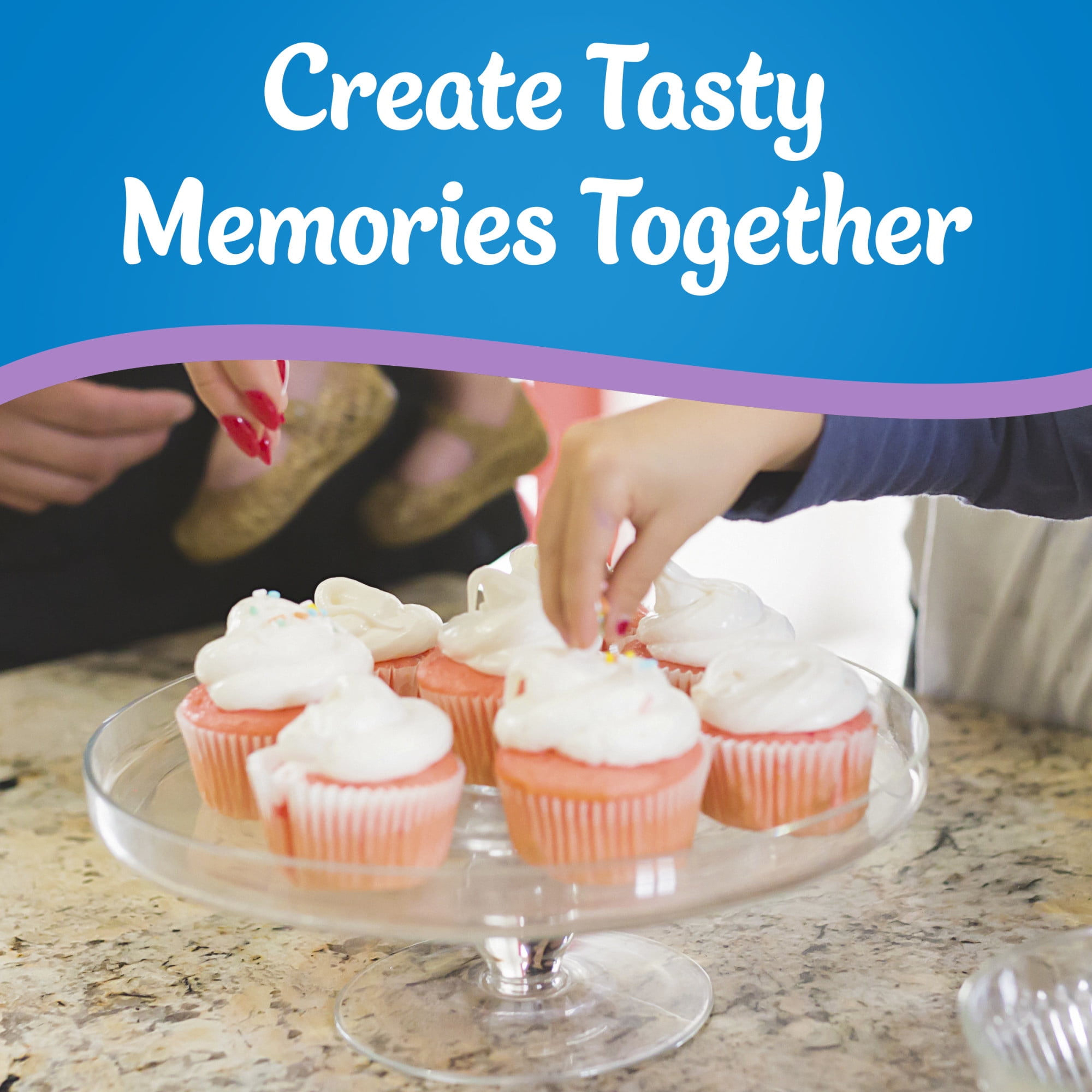 (8 pack) Pillsbury Whipped Sweet Cream Frosting, 12 oz Tub