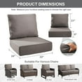 thumbnail image 4 of Bellefurn Luxury Outdoor Deep Seat Cushion 22 X 24 X 6 inch for Patio Furniture,Outdoor Sofa Cushions Chairs Cushions,Waterproof & Fade Resistant Patio Furniture Cushions for Wicker Chair,Couch, 4 of 11