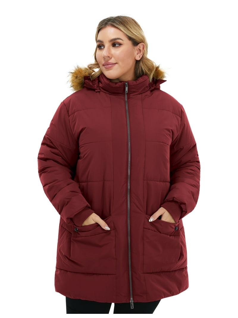 Warm Coat 4x Women's Winter Coats Soularge Women's Plus Size