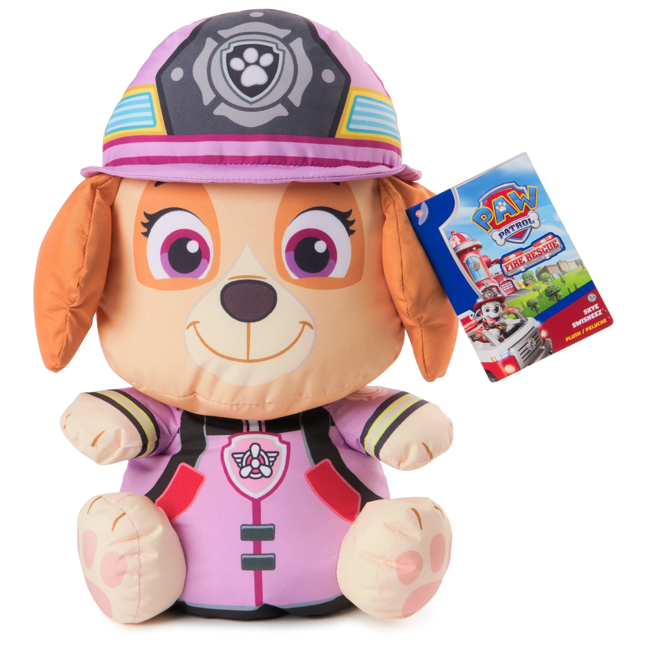 PAW Patrol: Fire Rescue Skye Swisheez Plush Toy, Squishy Stuffed