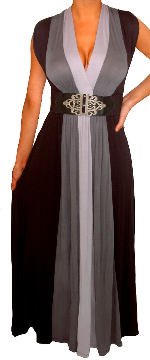 Worldwide The Sisters New Plus Size Womens Gray Cocktail Evening Halter Strap Long Maxi Dress Size 1X 2X 16 18