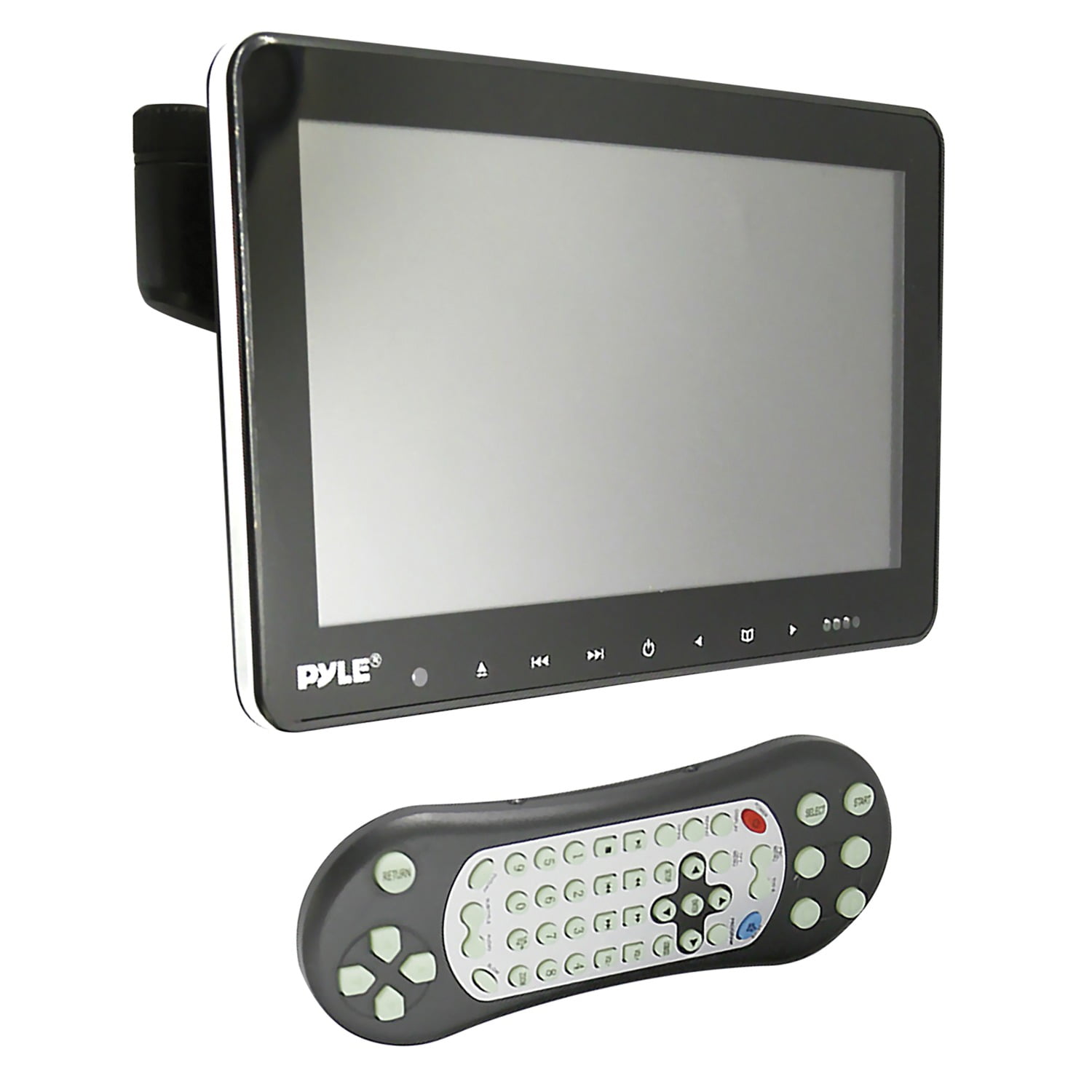 Pyle PLHRDVD103 Vehicle Headrest Mounted 10.5 Inch Multimedia CD DVD ...