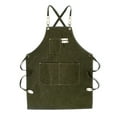 thumbnail image 1 of Reheyre Detachable Anti-Wrinkle Polyester Cotton Kitchen Apron - Clear Printing Pattern - Cooking Bib - for Cleaning, 1 of 8