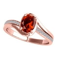 thumbnail image 2 of AoneJewelry 1.40 Carat Garnet and Diamond Ring In Solid Rose, White & Yellow Gold, 2 of 5