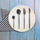 thumbnail image 5 of Juego de cubiertos de 16 piezas con acabado satinado, servicio para 4, cuchillos/tenedores/cucharas incluidos, juego de cubiertos de cocina de acero inoxidable de primera calidad para el hogar y el, 5 of 5
