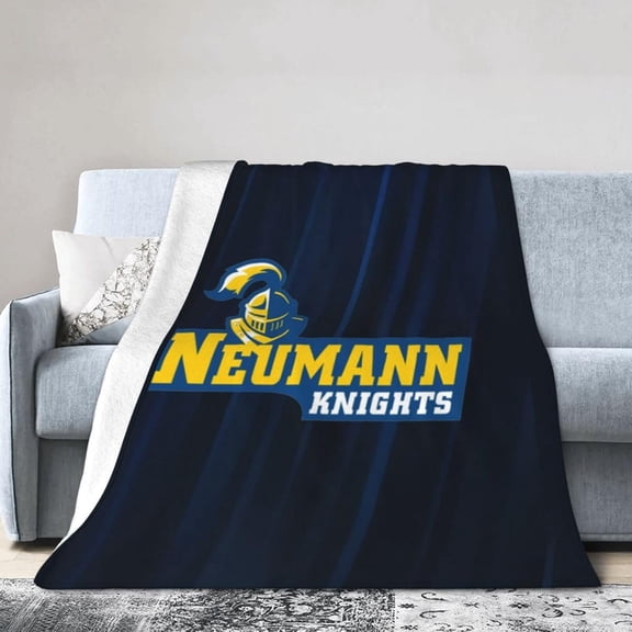 Neumann- University Fleece Blanket, Very Soft Microfiber Flannel Blanket for Couch Warm and Cozy for All Seasons