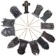 thumbnail image 1 of 24pcs Halloween Cake Decorations Tombstones Cupcake Picks Graveyard Cupcake Toppers Cake Picks, 1 of 2