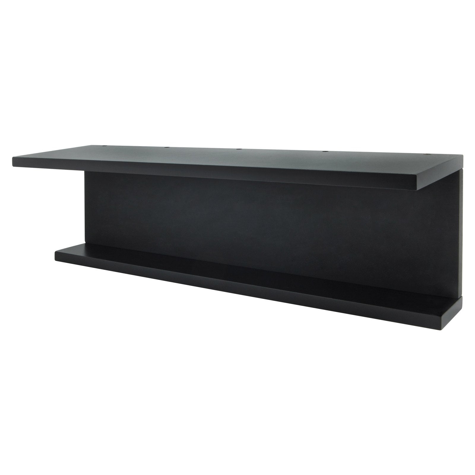 Black Wall Shelf with Chalk Board