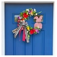 thumbnail image 3 of Cbcbtwo Easter Bunny Welcome Door Sign, 14.2in Easter Bunny Door Wreath Easter Wooden Door Decorations Easter Hanging Bunny Wreaths Easter Shop Home Garden Spring Decor for Front Door, 3 of 6