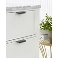 thumbnail image 2 of Amerock Streamline Tab 1-3/4 inch (44mm) Length Matte Black Cabinet Finger Edge Pull, 25 Pack, 2 of 4