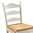 thumbnail image 4 of TMS 30" Indoor Ladder Back Bar Stool with Rush Seat, Set of 2, White, 4 of 6