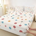 thumbnail image 3 of jejeloiu Colorful Circle Pattern Queen Sheet Sets,Abstract Geometric Circular Bed Set For Girls Boys 4 Pieces, 3 of 7