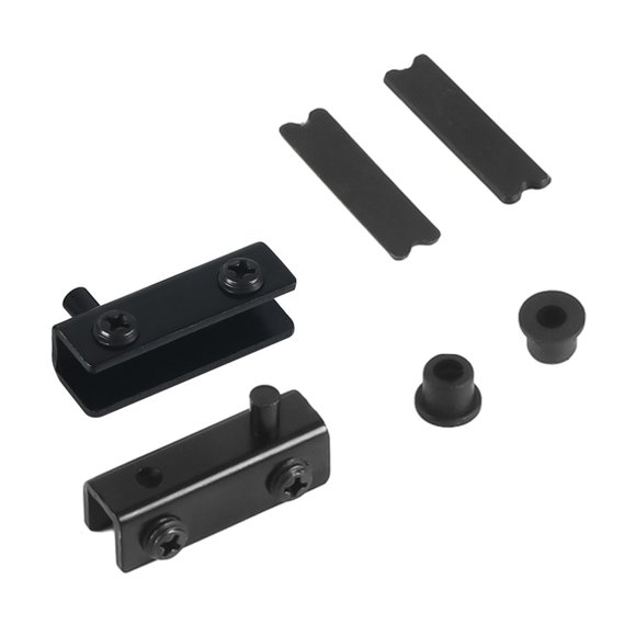Premium Stainless Steel Glass Door Hinges - Rust-Proof, No Drilling, Fits