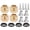 Gold 8mm, variant on Rupoun 4pcs Brass Combiner Wheel Hub Hex Adapter 0.39 inches / 10 mm for 1/10 RC Crawler Car TRX4 TRX6 Toy Replacement