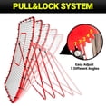 thumbnail image 5 of CureCalor Pitch Back Baseball/Softball Rebounder, 6x4Ft Baseball Rebounder Net, Adjustable Angles, 5 of 7